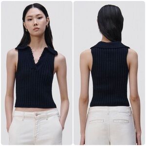 Jonathan Simkhai Imani Sleeveless Top Size Large